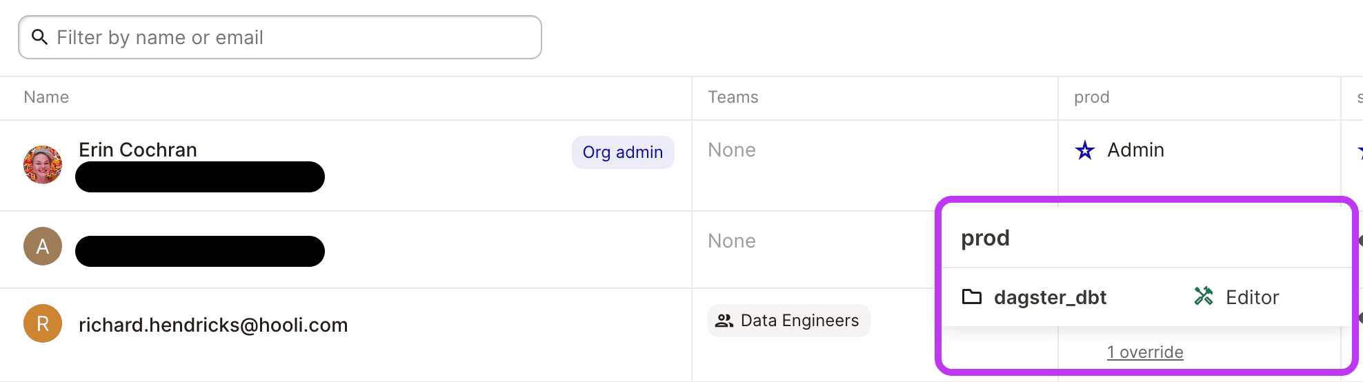 Code location overrides popup in Dagster+